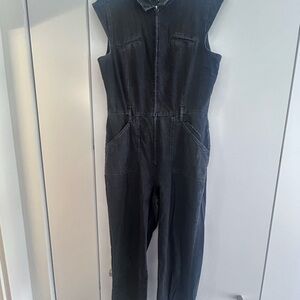 PAIGE Black Denim Jumpsuit